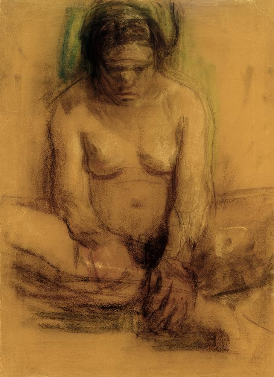 Käthe Kollwitz, महिला अधिनियम बैठा द्वारा कैथ कोलविट्ज़