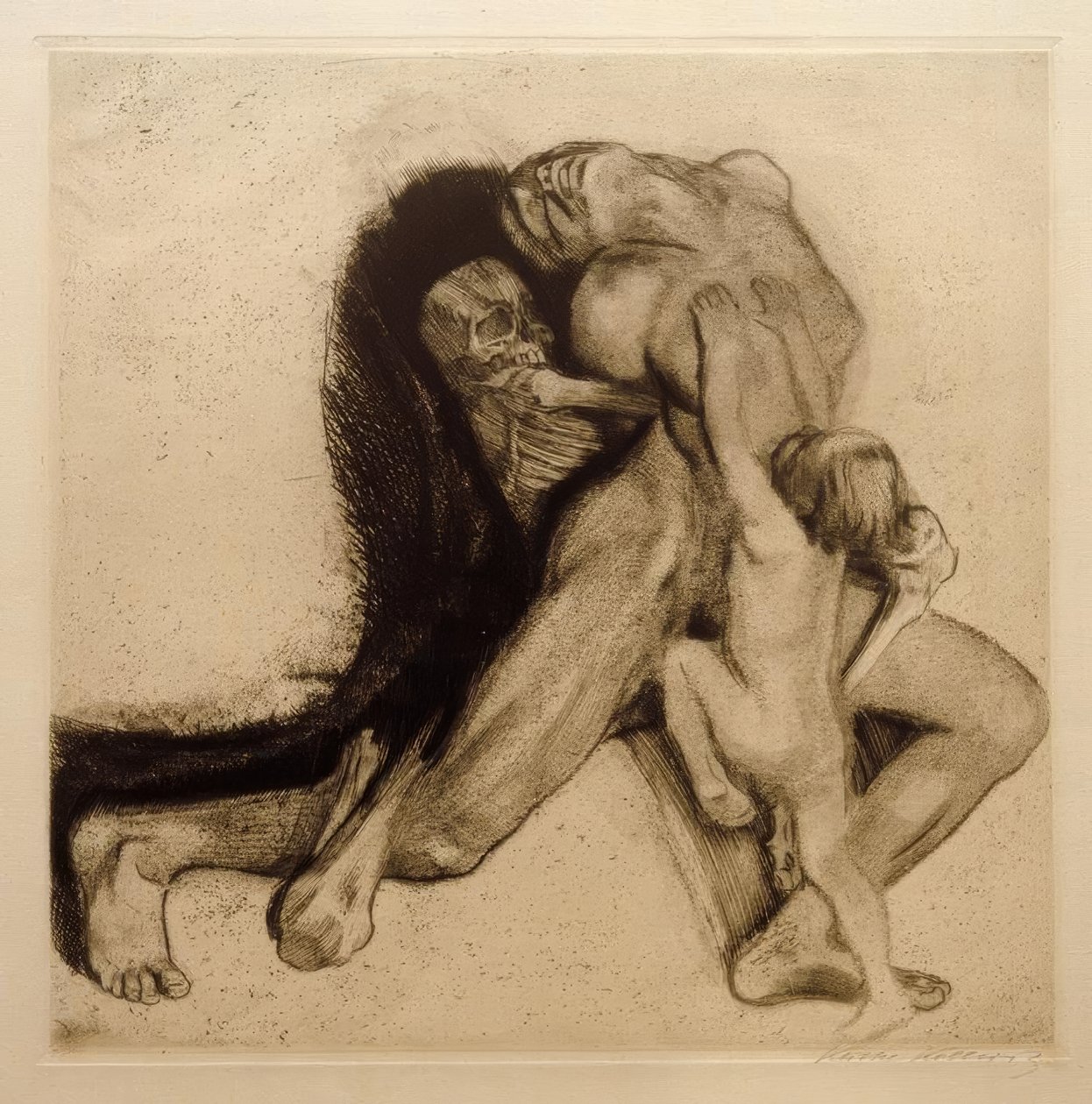 Käthe Kollwitz, मृत्यु और पत्नी द्वारा कैथ कोलविट्ज़