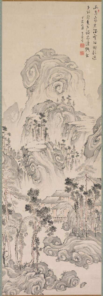 लैंडस्केप, 1767। द्वारा कान तेनजु