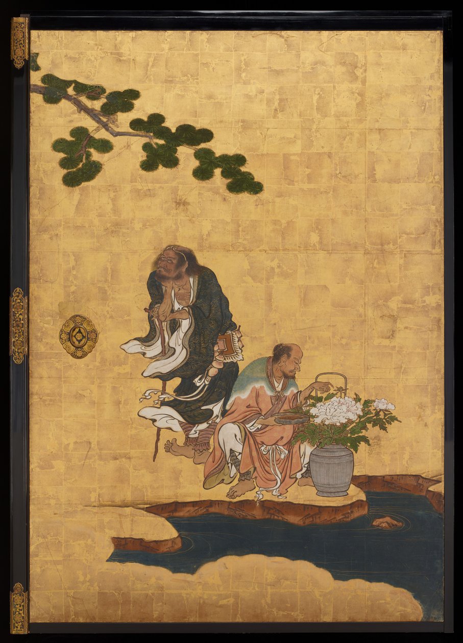 Taoist अमर, c.1647 (स्याही, कागज पर सोने का रंग) द्वारा कानो संसेट्सु