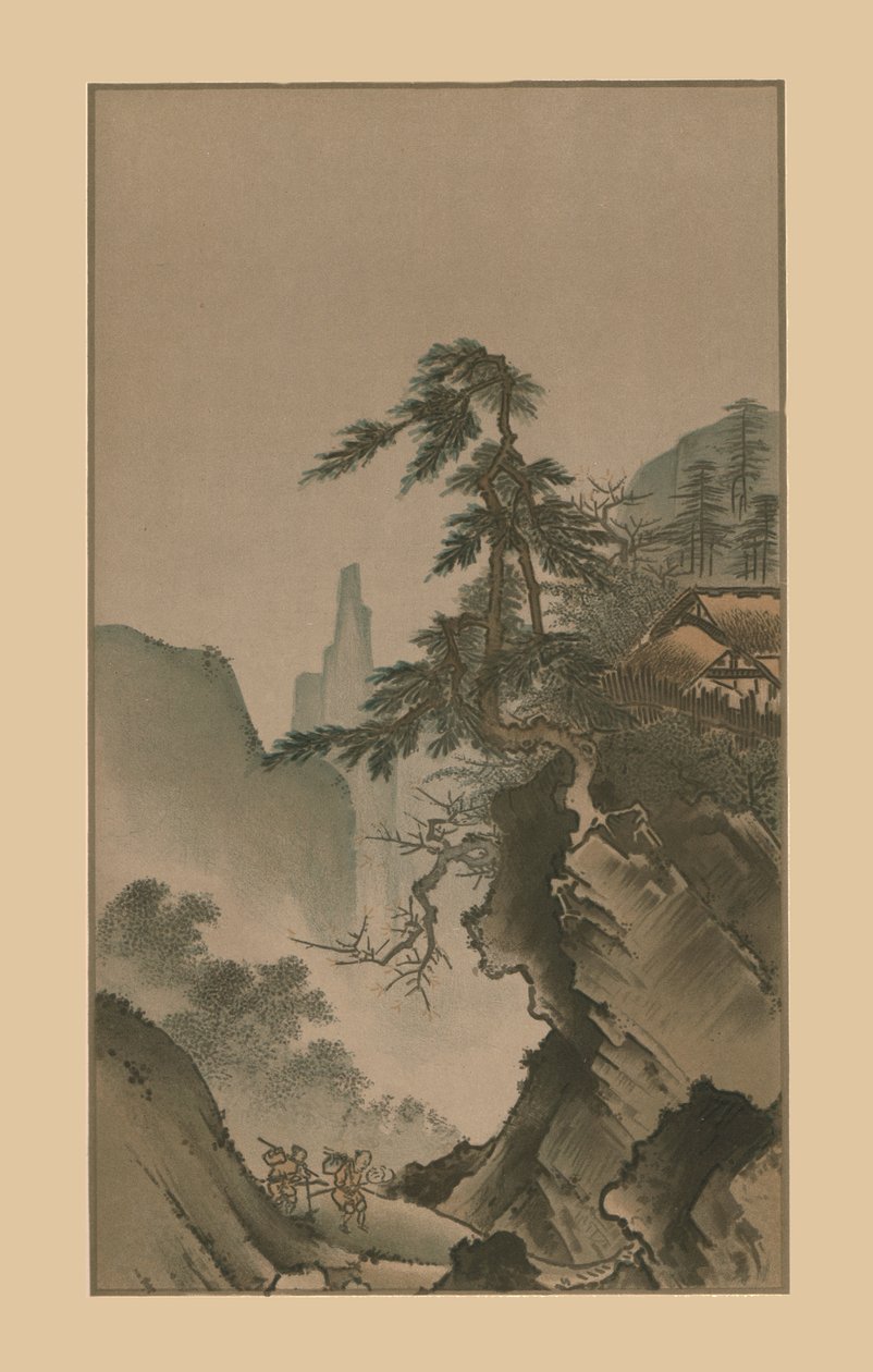 चीनी परिदृश्य, 16 वीं शताब्दी, 1886 द्वारा कानो मसानोबु