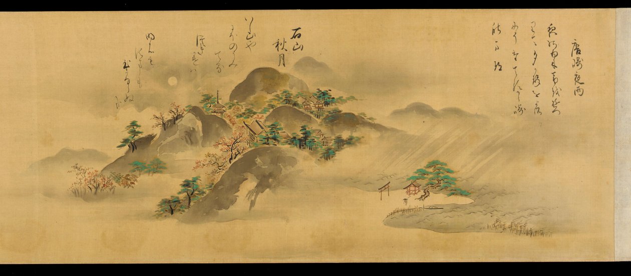 ओमी प्रांत के आठ दृश्य, ईदो काल, 1670। द्वारा कानो तान्यो