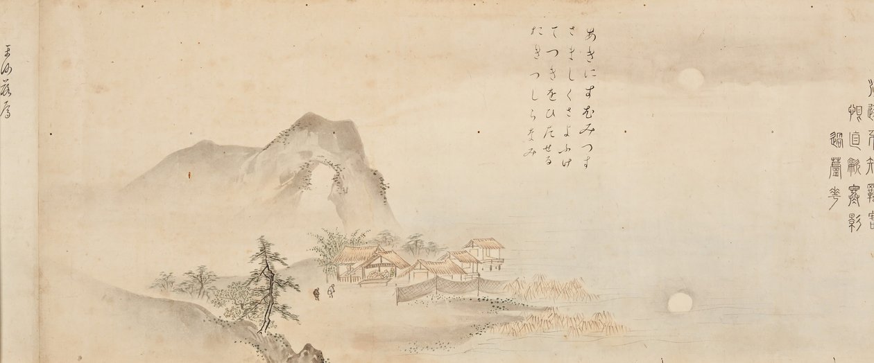 जिओ और जियांग नदियों के आठ दृश्य, 1675। द्वारा कानो टुनो