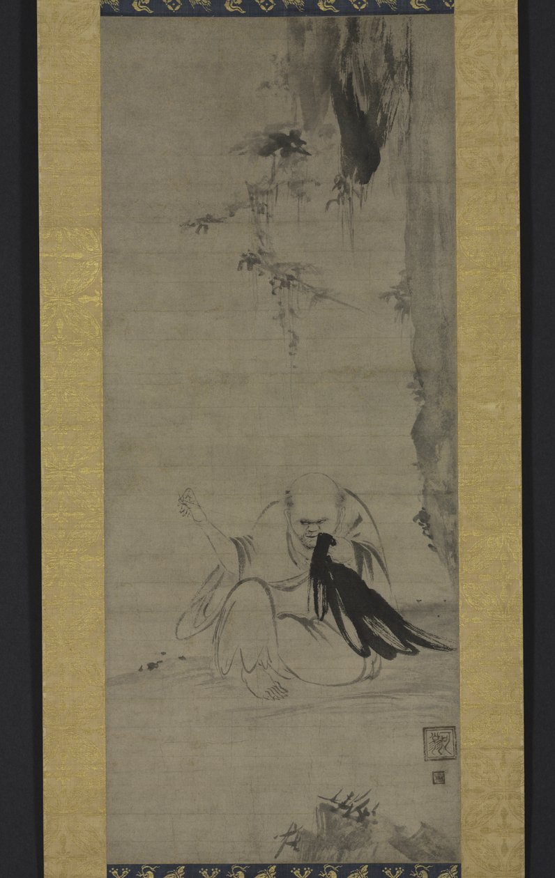 चोयो: मॉर्निंग सन के तहत भिक्षु सिलाई, c.1350 या इससे पहले द्वारा काई