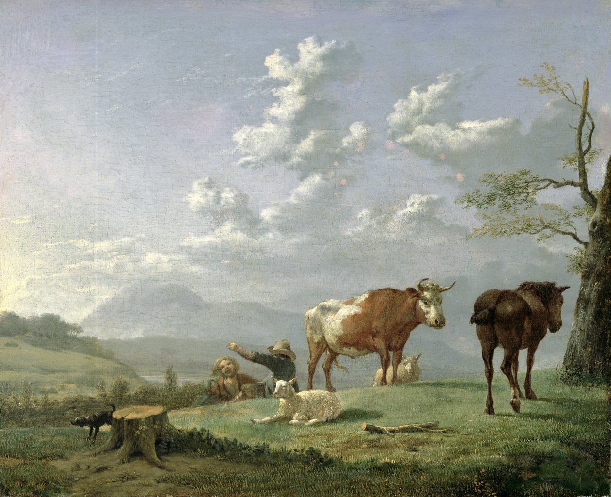 देहाती लैंडस्केप, c.1650 है द्वारा करेल दुजार्दिन