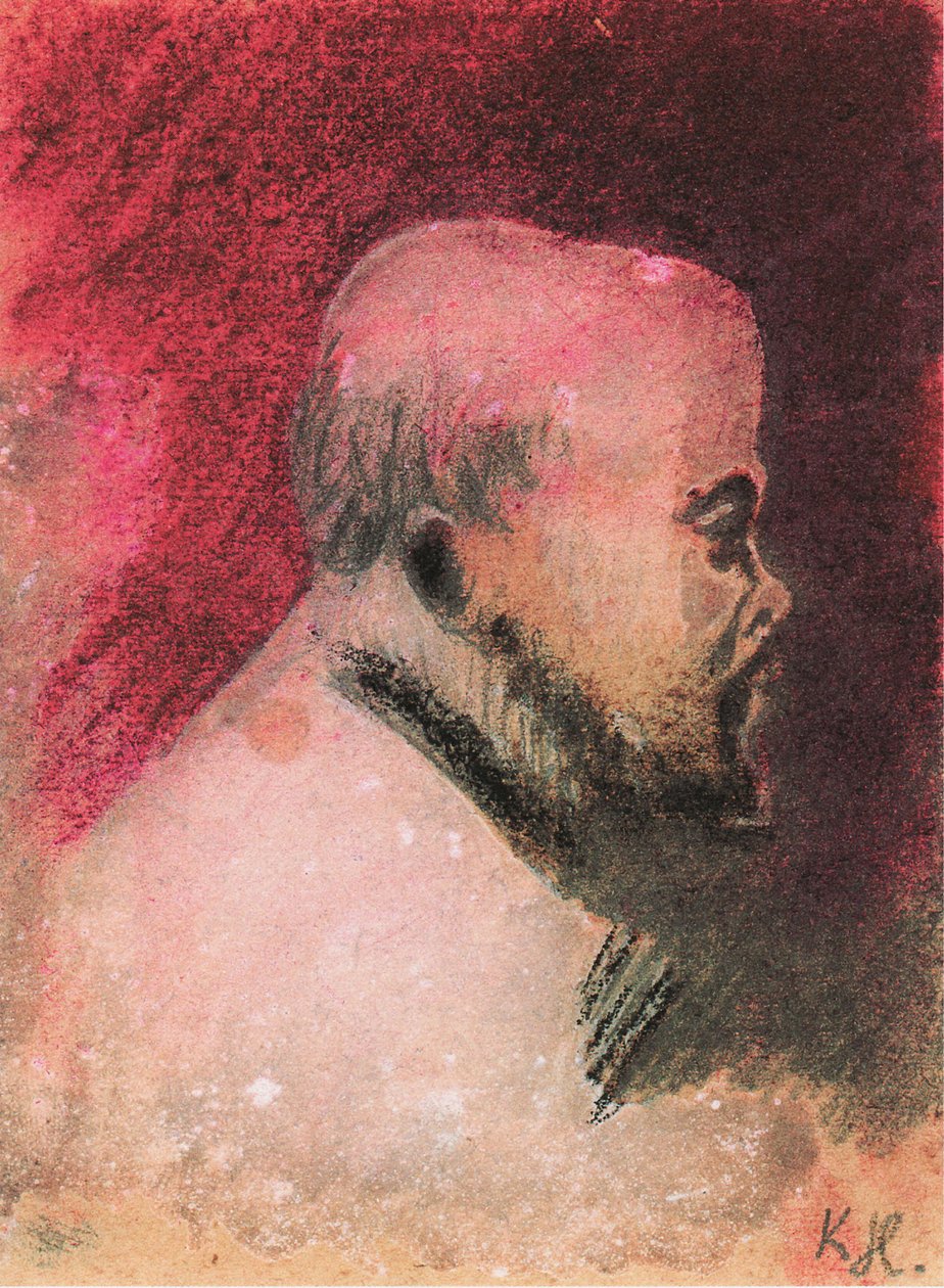 कवि पॉल वेर्लिन का चित्रण 1844-1896, 1896 द्वारा कारेल ह्लावेस्क