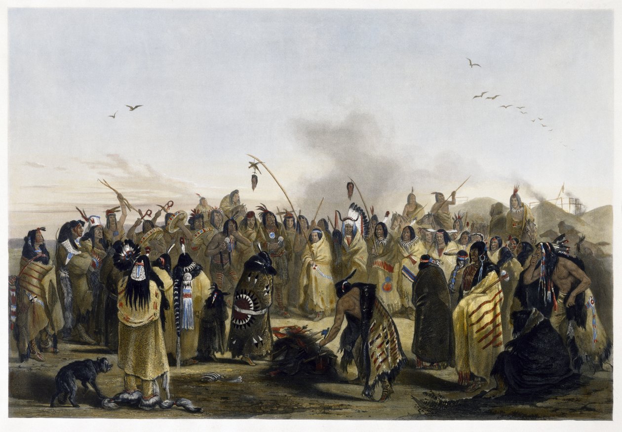 1843-1844 (जलीय) मिनिट्रेसस का स्कैलप डांस द्वारा कार्ल बॉडर