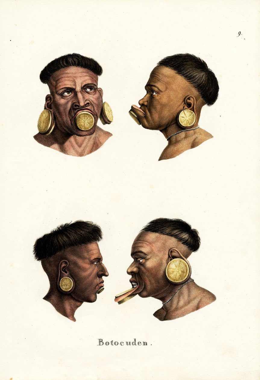 बोटोकोड पीपल, 1824 द्वारा कार्ल जोसेफ ब्रोड्टमैन