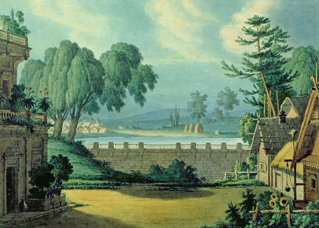 ए। वेरस्टोव्स्की, 1828 (पेपर पर स्याही और तार) द्वारा ओपेरा &39;पान तवर्दोवस्की&39; के लिए स्टेज डिजाइन द्वारा कार्ल ओस्सिपोविच, एल्डर ब्रौन