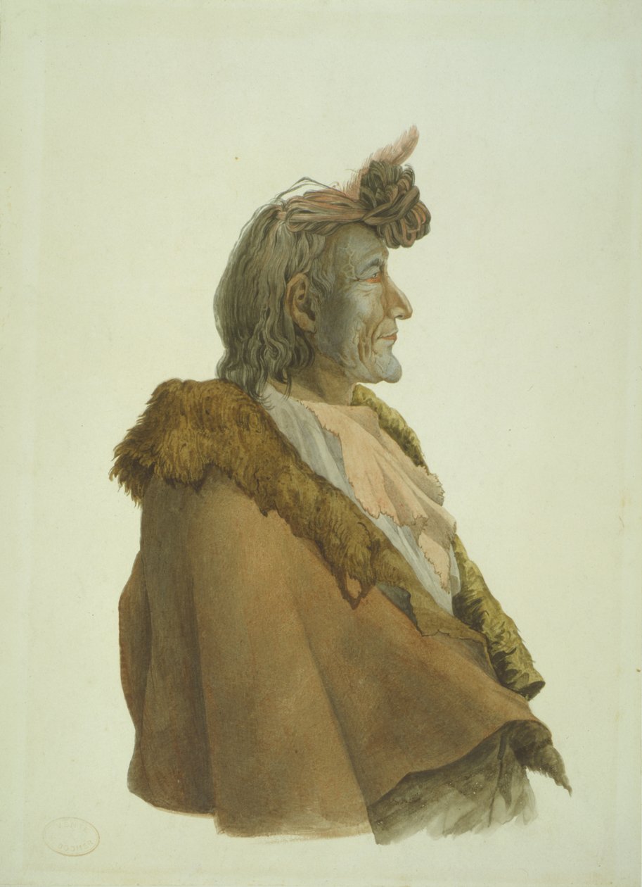 Pioch-Kiiu, a Piegan Blackfeet man द्वारा कार्ल बॉडर