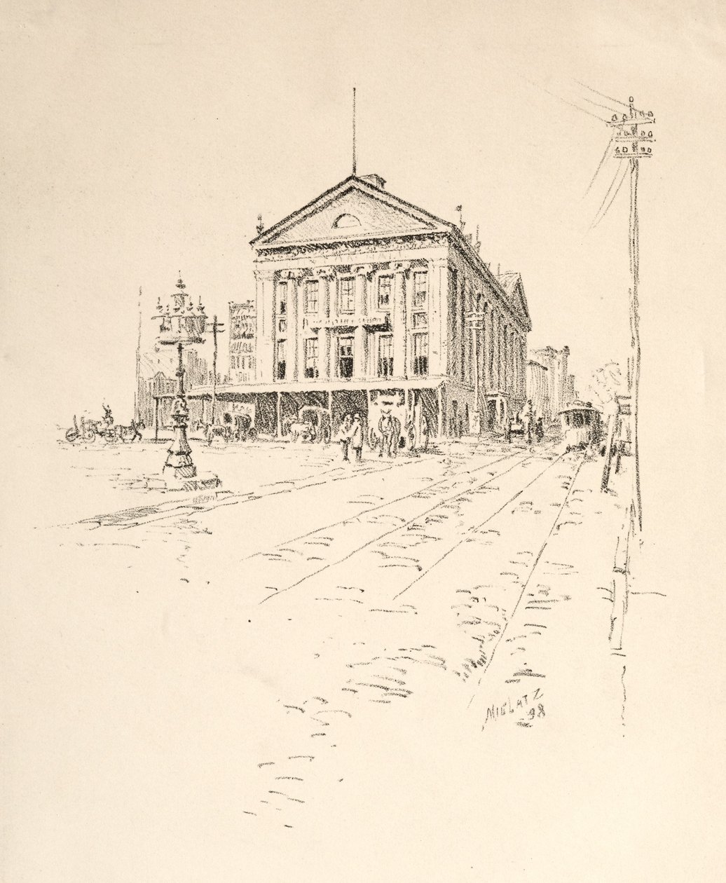 शीर्षकहीन, 1898। द्वारा कार्ल फ्रेडरिक विल्हेम मिलेत्ज़