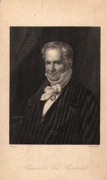 अलेक्जेंडर वॉन हंबोल्ट (1769-1859), हिंक्लिफ (लिथो) द्वारा उकेरा गया द्वारा कार्ल जोसेफ (बाद में) बेगासो