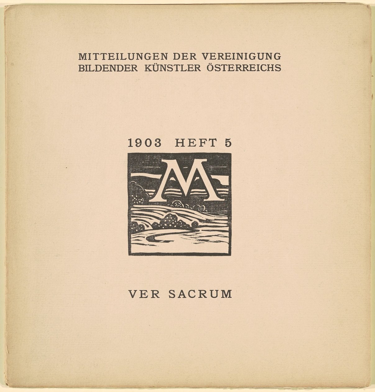वेर सैक्रम [6वाँ वर्ष, अंक 5, मार्च 1903] द्वारा कार्ल मुलर