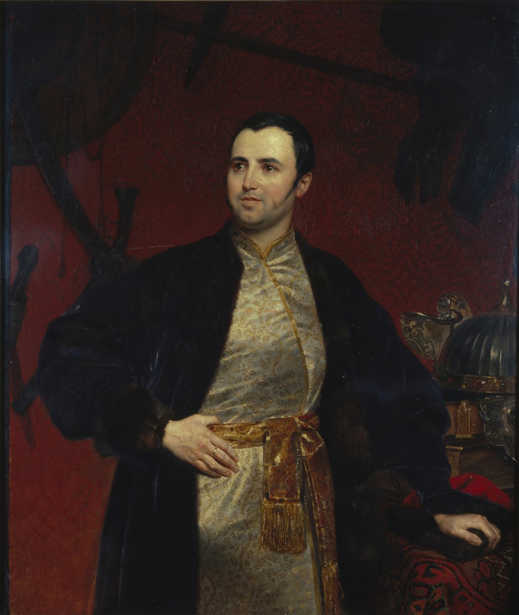 प्रिंस मिखाइल आंद्रेयेविच ओबोलेंस्की का पोर्ट्रेट 1805-1873, 1846 द्वारा कार्ल पावलोविच ब्रायलोव