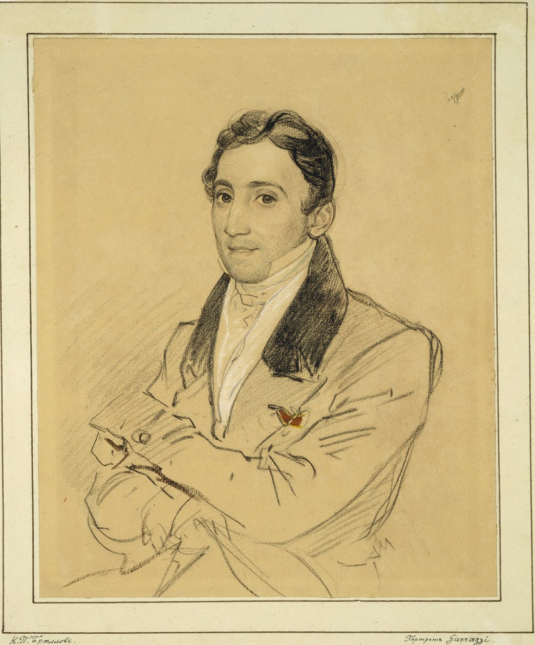 लेखक फ्रांसेस्को डोमेनिको गुरेज़ेजी 1804-1873, 1834 का चित्रण द्वारा कार्ल पावलोविच ब्रायलोव