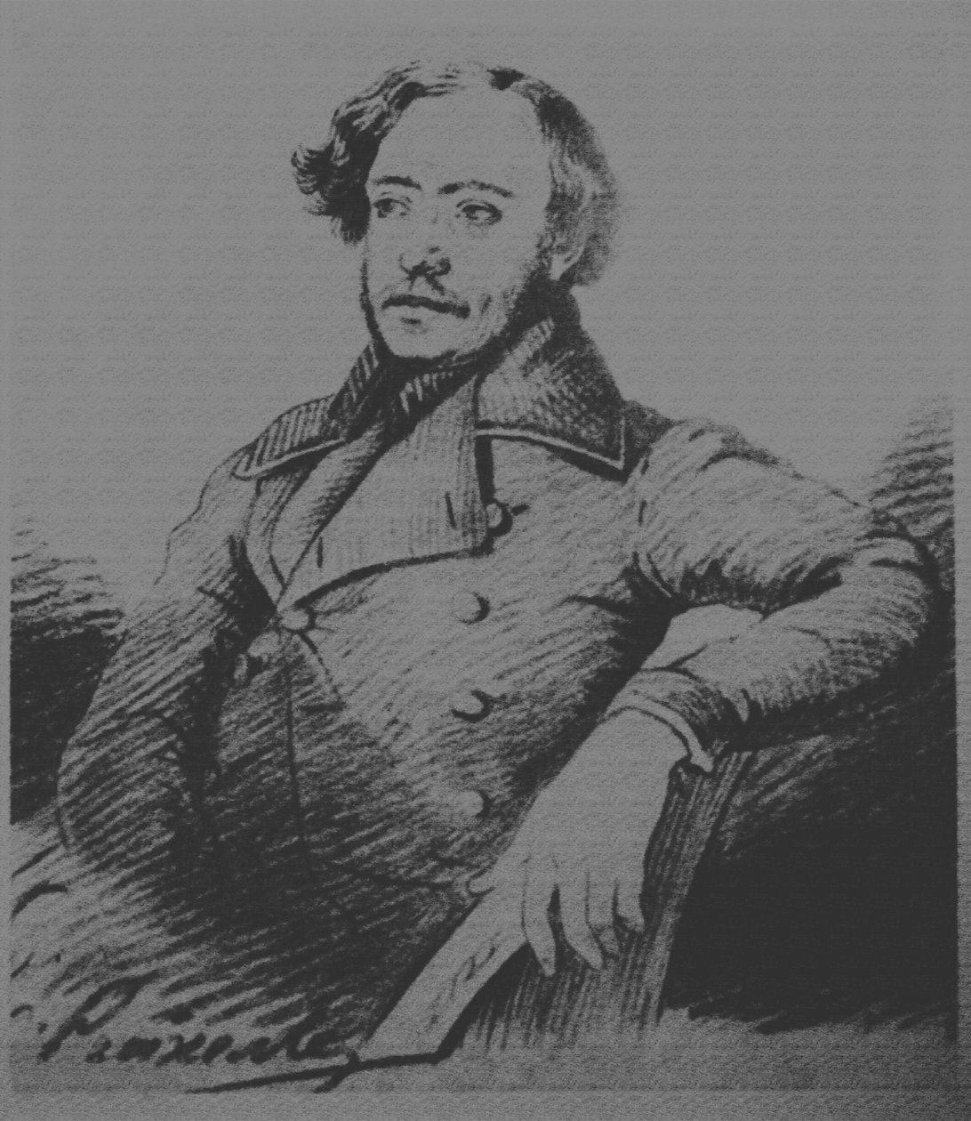 निकोले प्लैटोनोविच ओगेरेव 1813-1877, सी। 1840 द्वारा कार्ल रीचेल