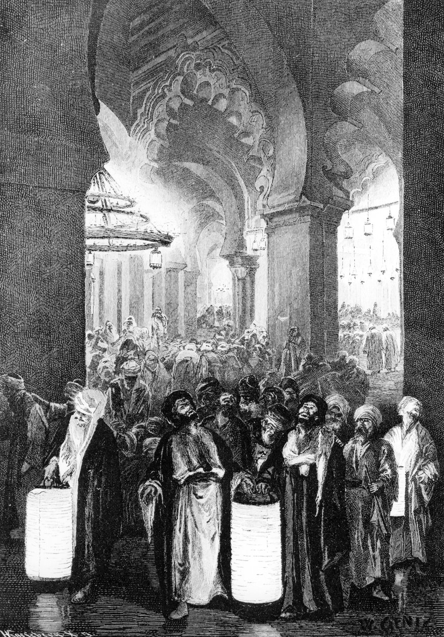 रमजान की एक रात के दौरान प्रार्थना, 1881 द्वारा कार्ल विल्हेम जेंट्ज़