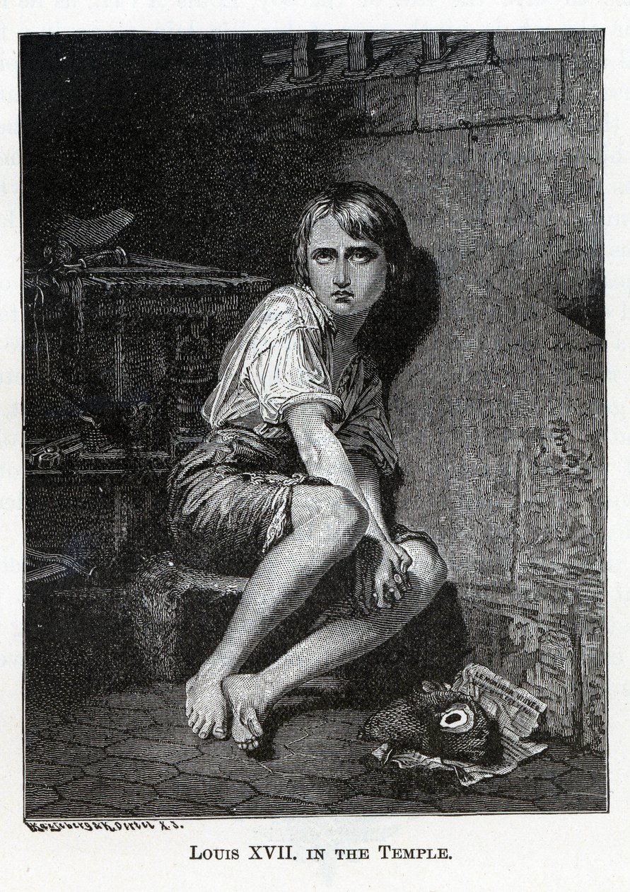 मंदिर में लुई XVII, 1882 द्वारा कास्पर ओर्टेल