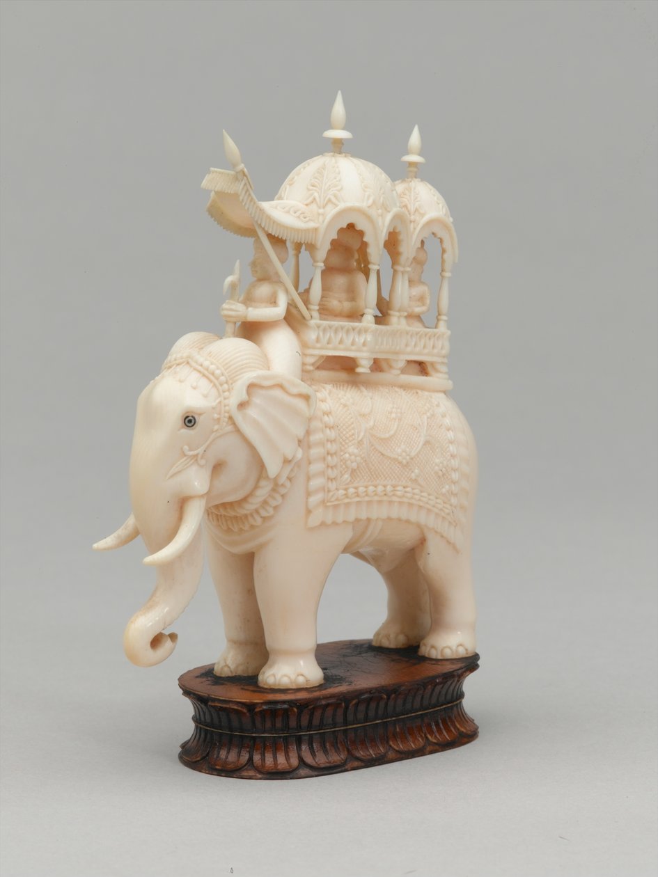 काला राजा, शतरंज का टुकड़ा, भारत, 1820 लगभग द्वारा केट एलिजाबेथ बन्स