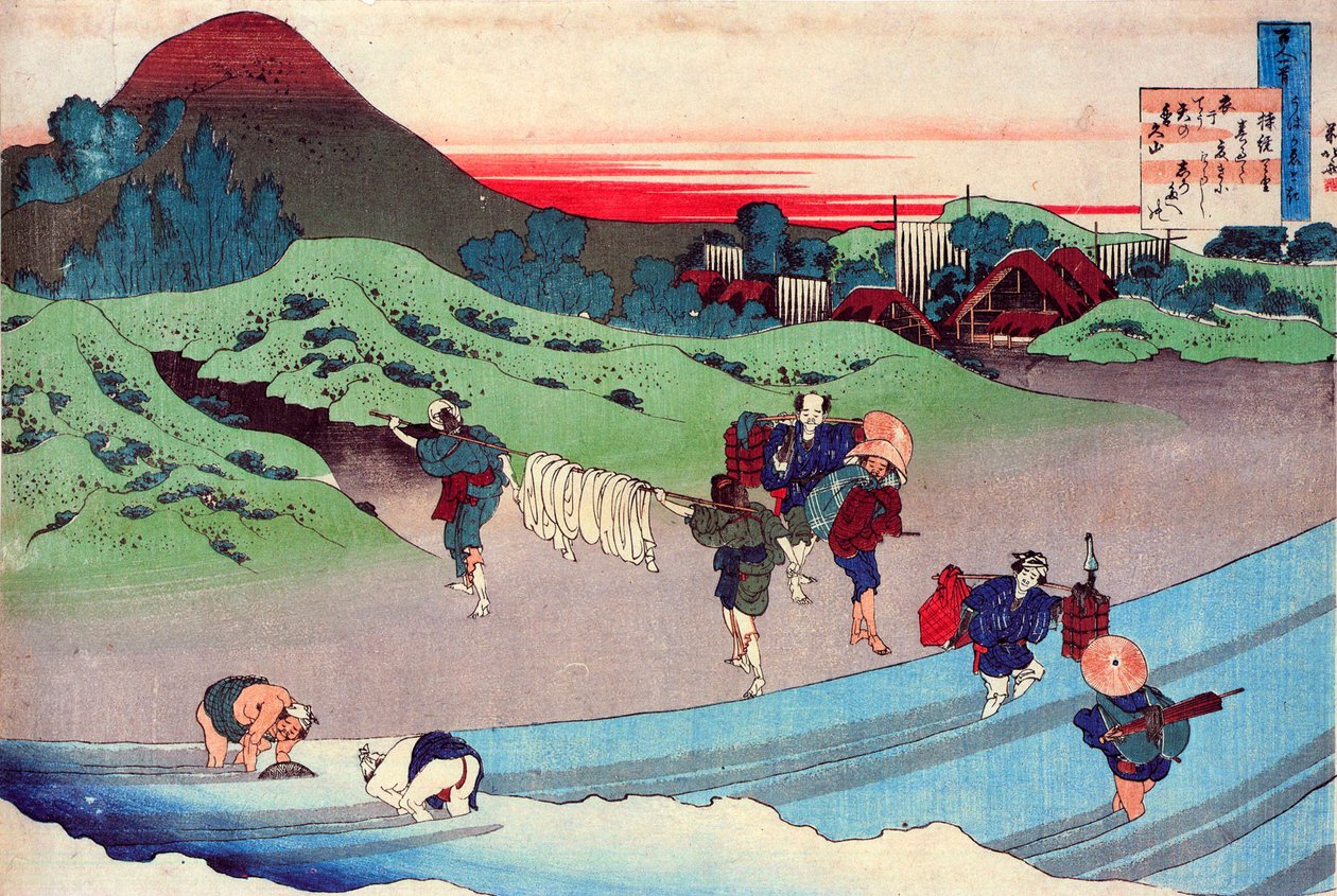 एक सौ कवियों द्वारा श्रृंखला सौ कविताएँ: जीतो टेन्नो, c1830 से। द्वारा कत्सुशिका होकुसाई