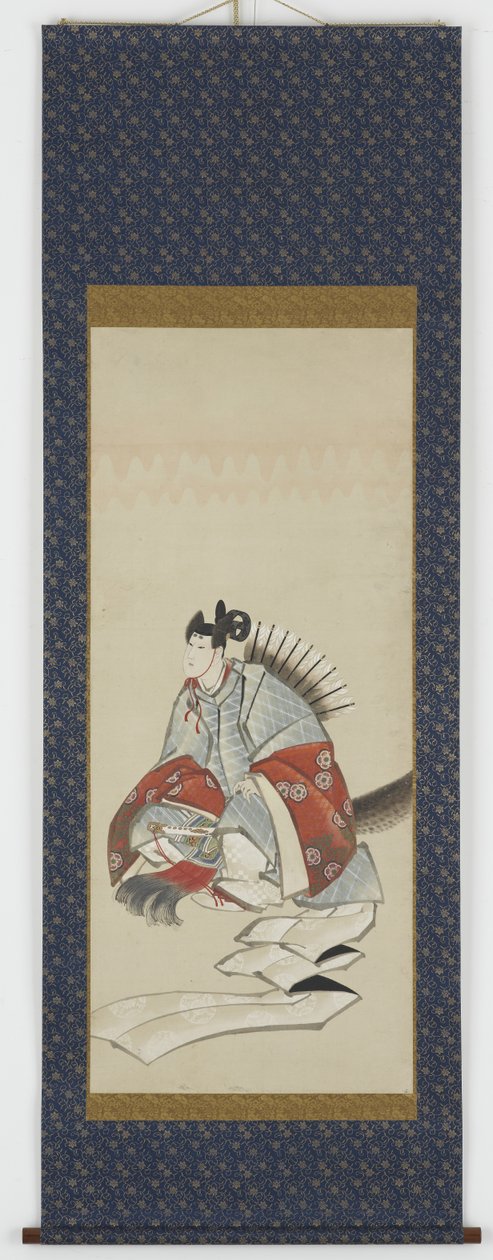 छह अमर कविताएँ: अरिवाड़ा नहीं नरहारा, c.1806-08 (कागज पर स्याही का रंग द्वारा कत्सुशिका होकुसाई