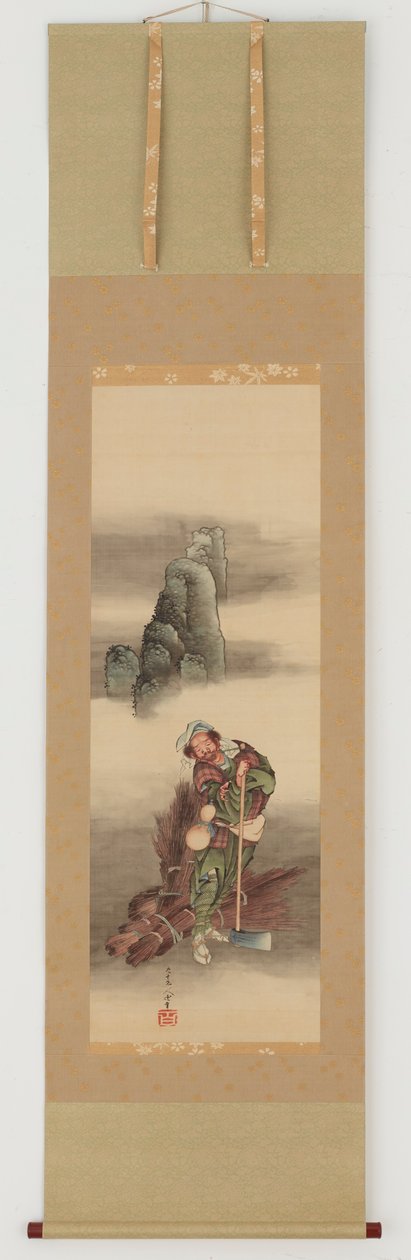 लकड़हारा, ईदो काल, 1849। द्वारा कत्सुशिका होकुसाई