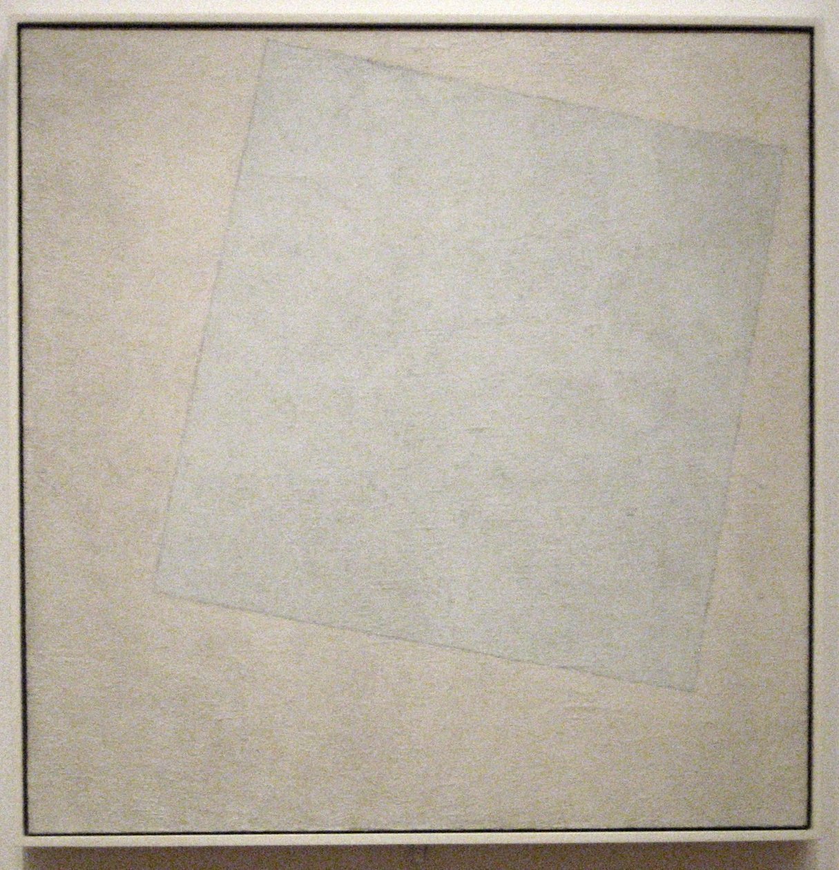 Suprematist संरचना: व्हाइट ऑन व्हाईटफ्रेंकिस: Suprematist संरचना: सफेद पृष्ठभूमि पर सफेद किनारे द्वारा काज़िमिर सेवेरिनोविच मालेविच