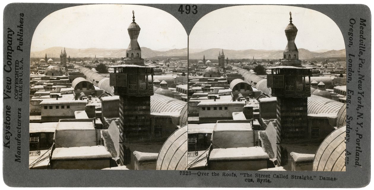 दमिश्क, सीरिया, 1900s। द्वारा कीस्टोन व्यू कंपनी