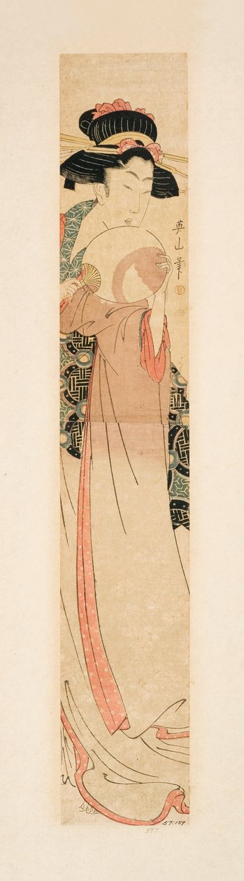 सौंदर्य प्रशंसक, c.1805-10 (वुडब्लॉक) द्वारा किकुकावा ईज़ान