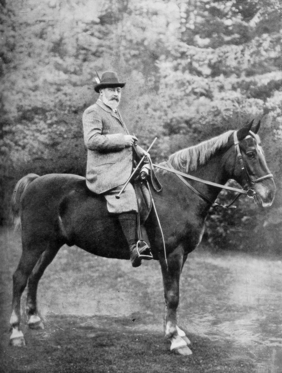 किंग एडवर्ड सप्तम सैंड्रिंघम, नॉरफ़ॉक, c1902-c1910 1910 पर कवर करने के लिए सवारी द्वारा शूरवीर श्वेत