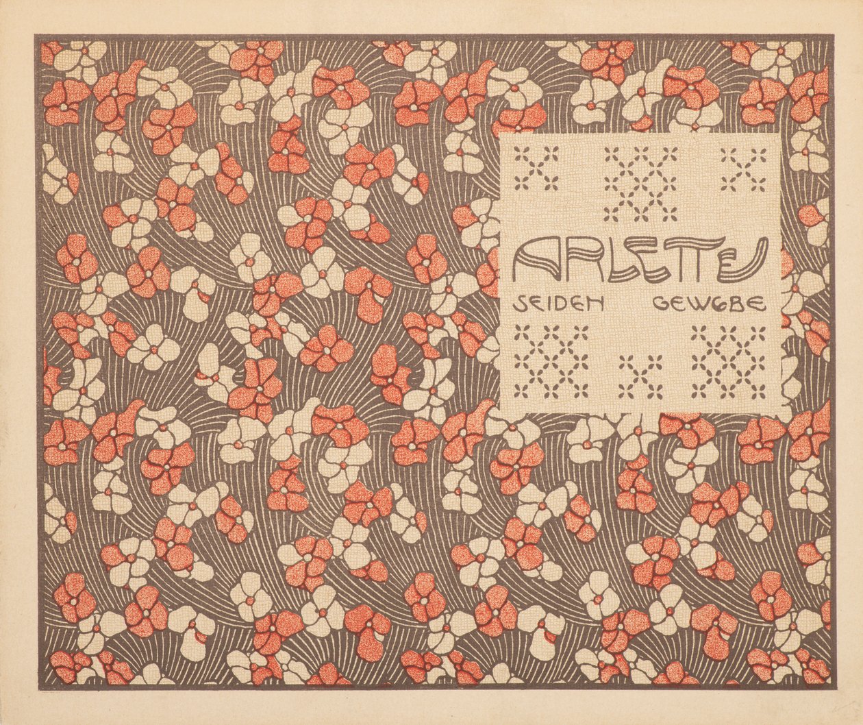 Arlette सिल्क फैब्रिक, 1901। द्वारा कोलमन मोजर