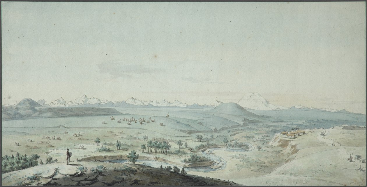 1805 में माउंटेन माशुक से कोंस्टेंटिनोगोर्स्क किले का दृश्य द्वारा Korneev
