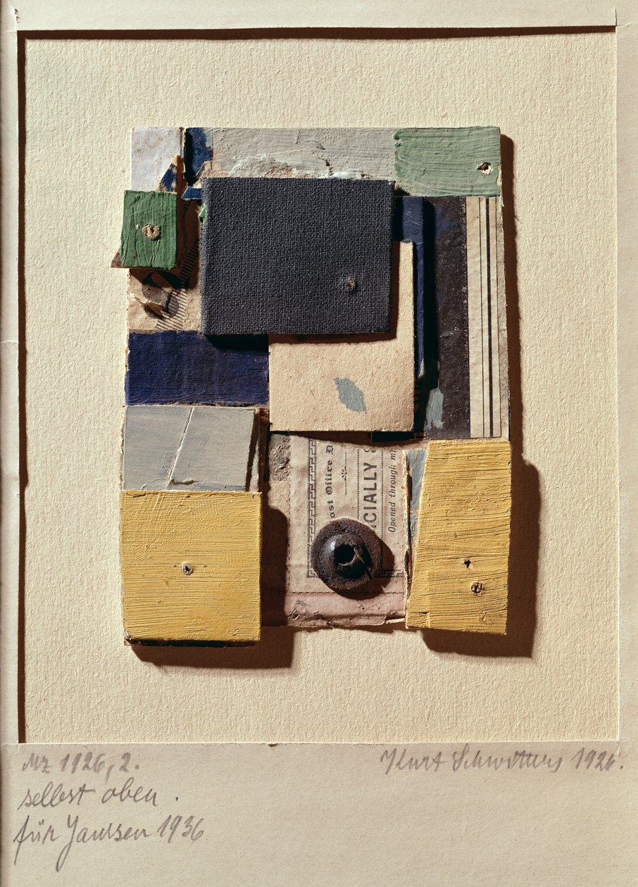कोलाज, 1936 द्वारा कर्ट Schwitters