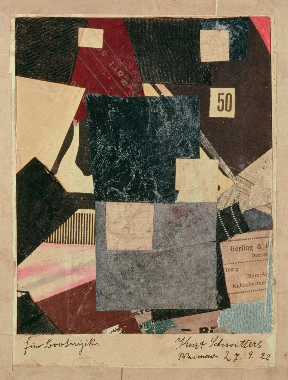 रचना, १ ९ २२ द्वारा कर्ट Schwitters