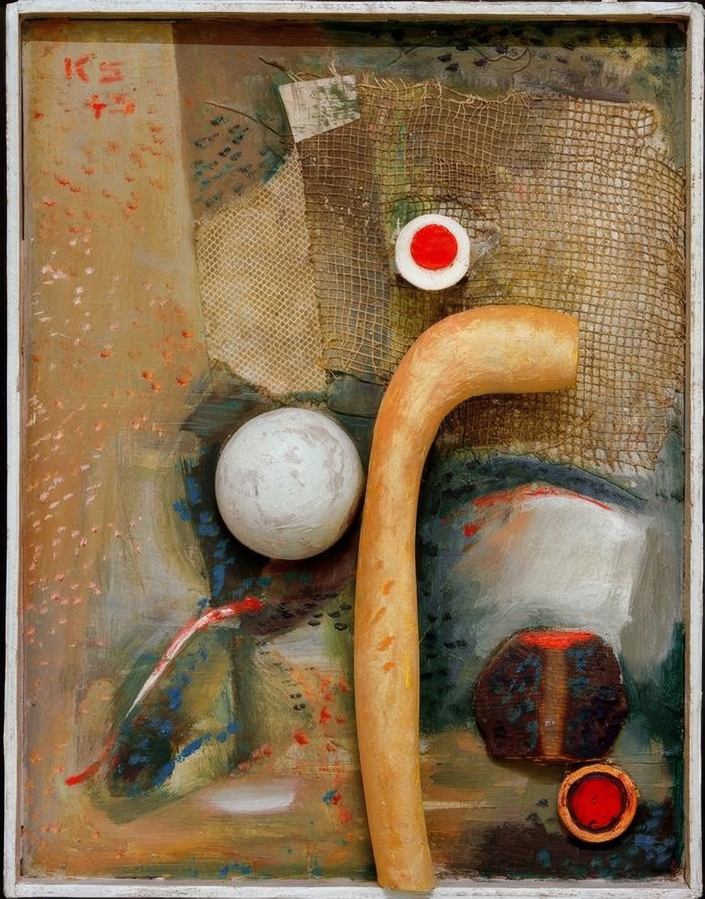 पीले कृत्रिम हड्डी के साथ फ्रेडिलस्ट द्वारा कर्ट Schwitters