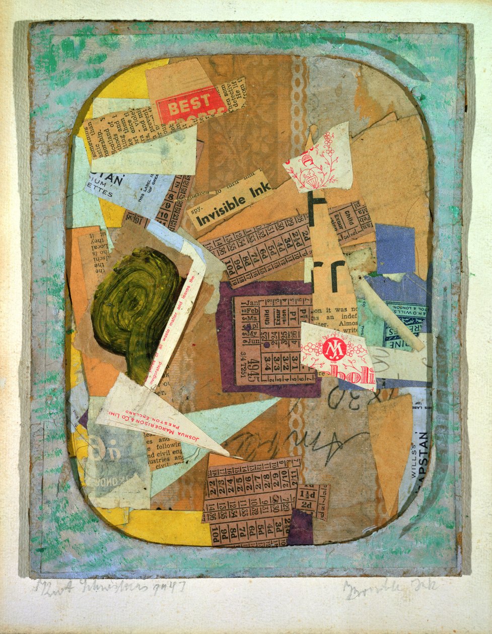 इनविजिबल इंक, 1947 द्वारा कर्ट Schwitters