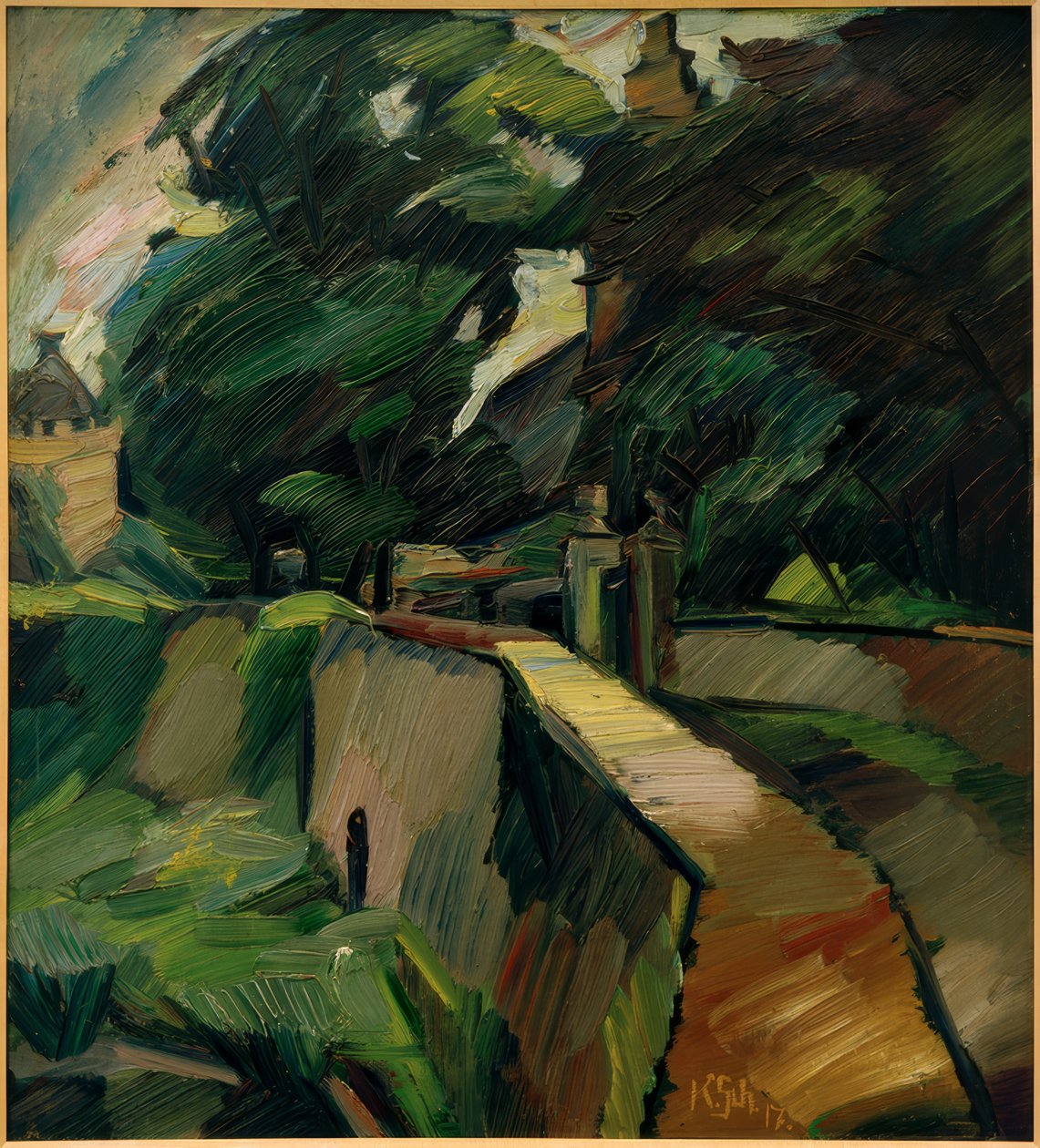 Opherdicke - Gutshof Opherdicke से लैंडस्केप द्वारा कर्ट Schwitters