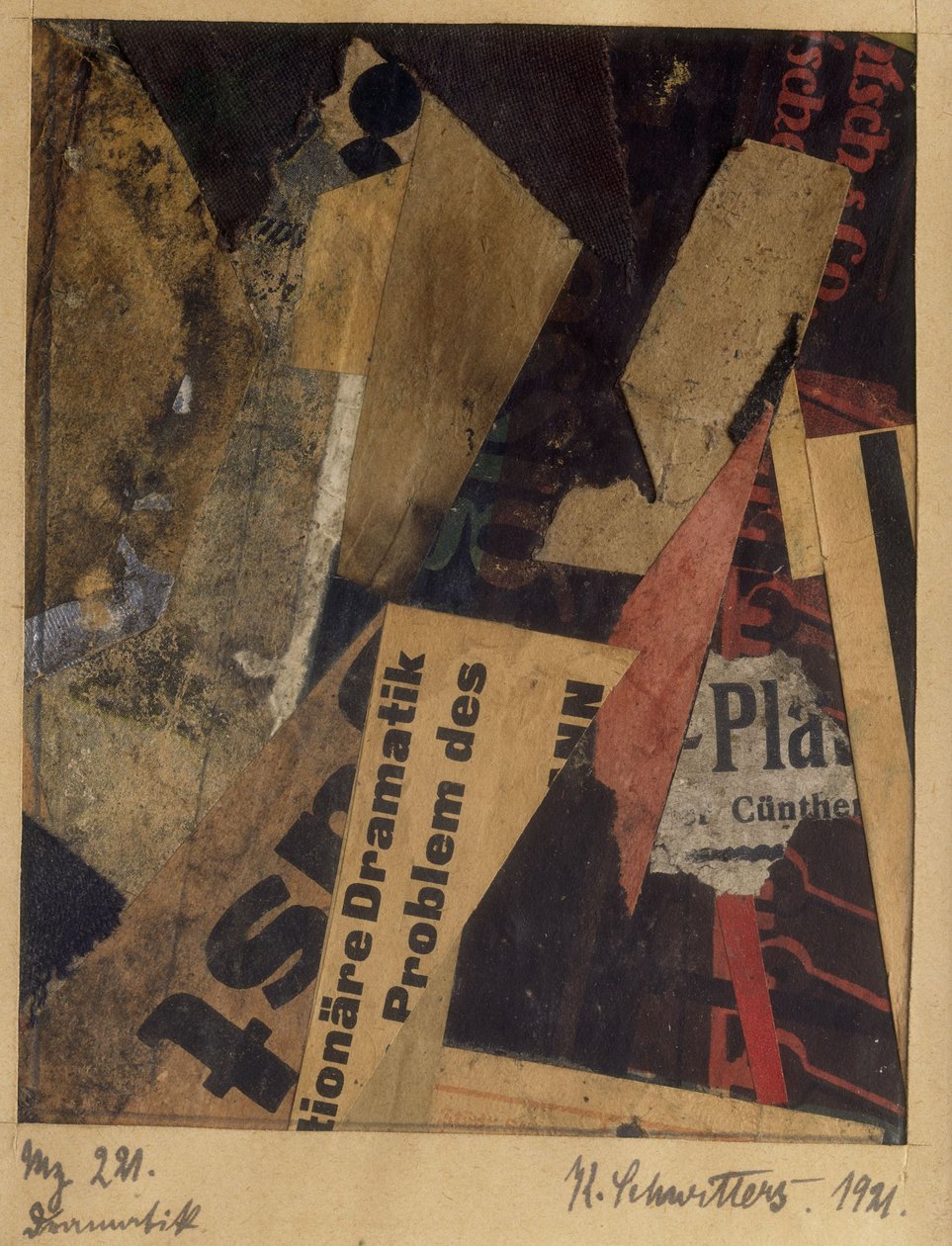 मर्ज़ 221, 1921। द्वारा कर्ट Schwitters