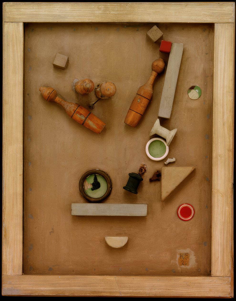 मर्ज चित्र 46 A. शंकु चित्र द्वारा कर्ट Schwitters