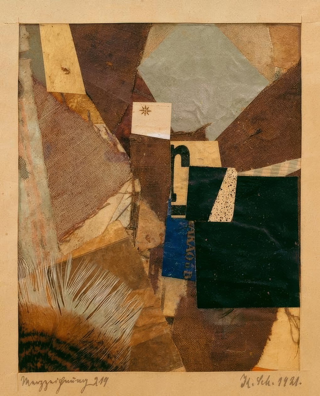 मेरज ड्राइंग 219 द्वारा कर्ट Schwitters