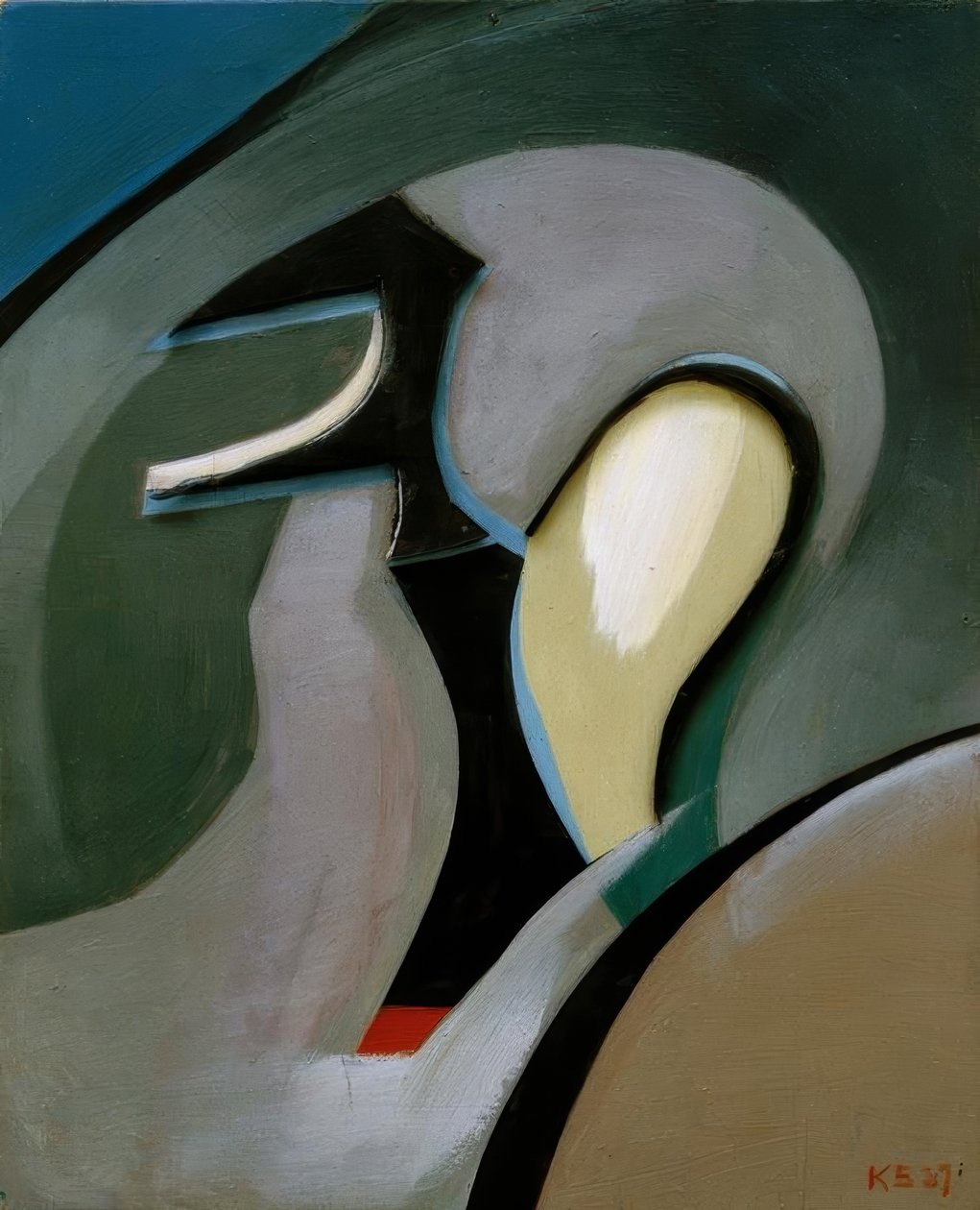बिना शीर्षक (हेलमेट के आकार के साथ) द्वारा कर्ट Schwitters
