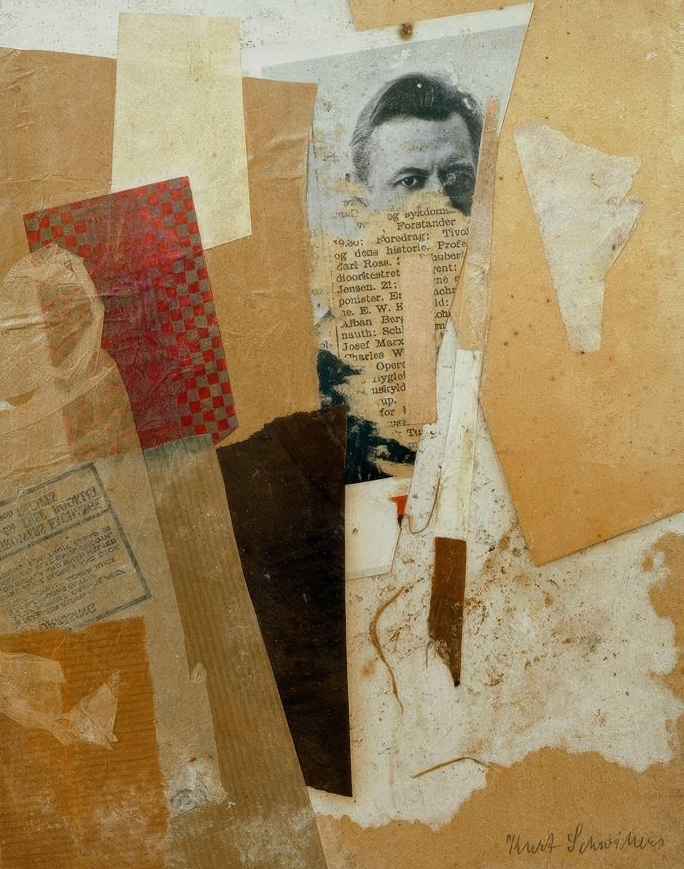 शीर्षकहीन (कर्ट श्वेतकर्ताओं द्वारा शुरुआती चित्र के साथ) द्वारा कर्ट Schwitters