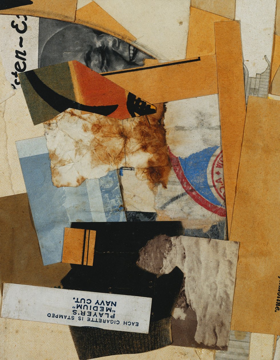 प्लेयर्स "मीडियम" नेवी कट, 1935 द्वारा कर्ट Schwitters