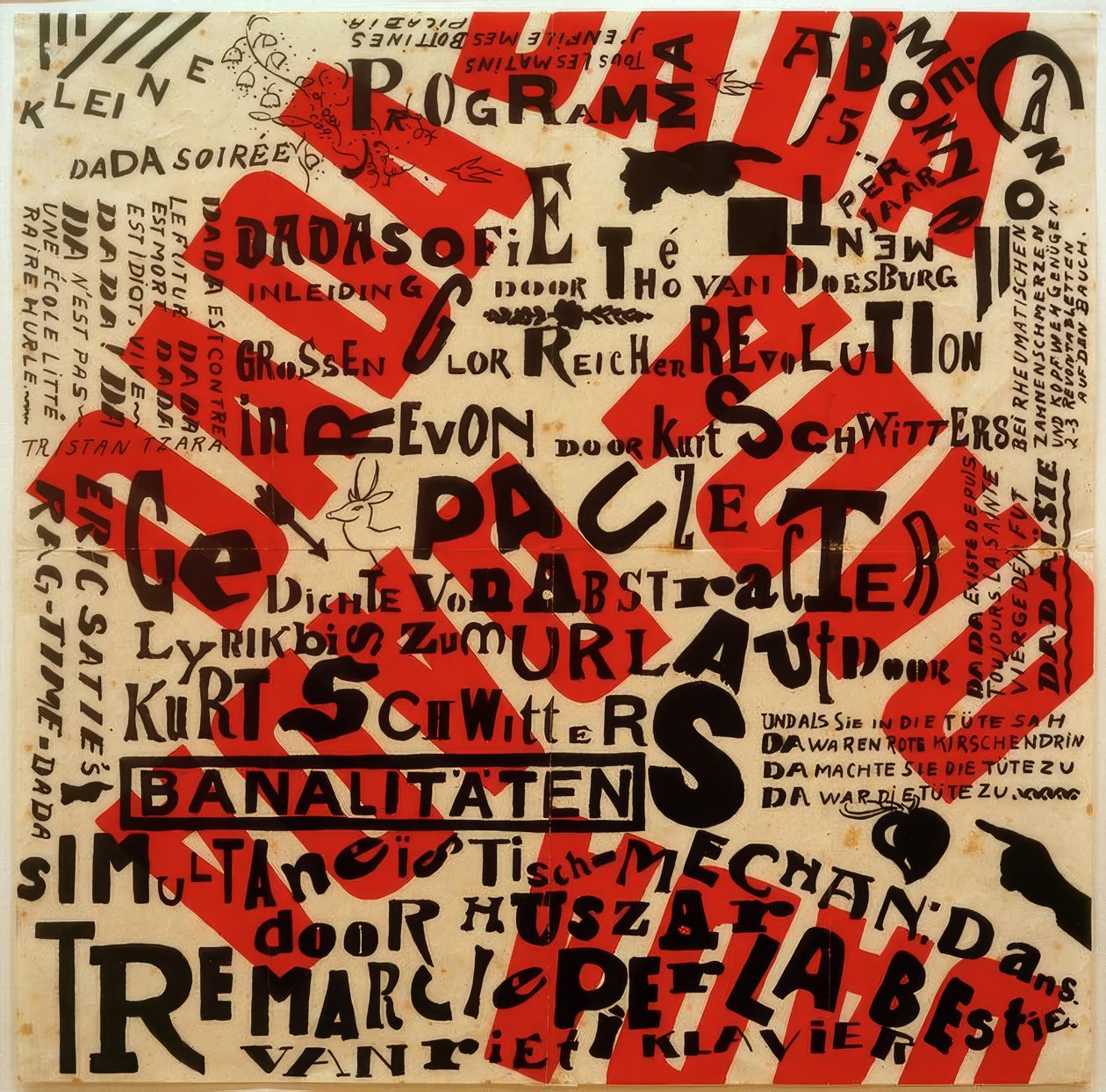 थोड़ा दादा सोरी का पोस्टर द्वारा कर्ट Schwitters