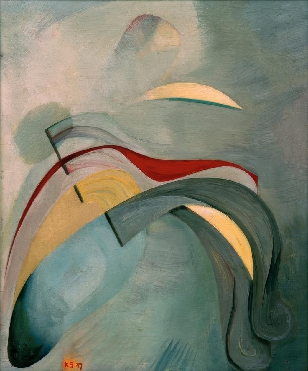 लाल रेखा (1) द्वारा कर्ट Schwitters