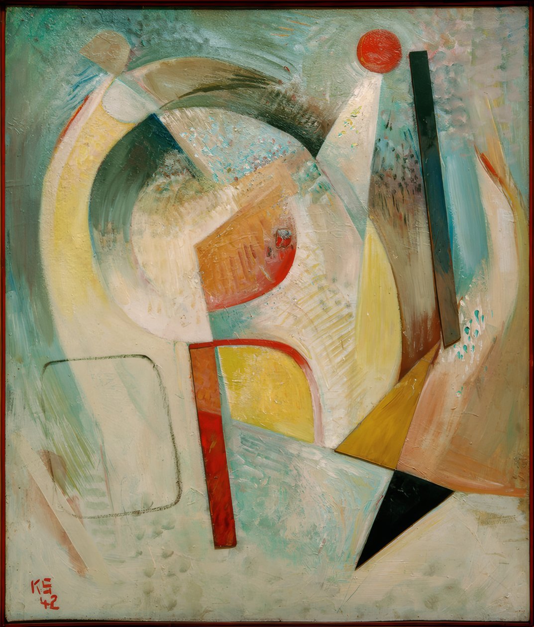 लाल घेरा द्वारा कर्ट Schwitters