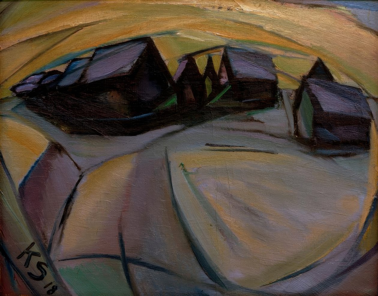 बर्फ से ढके घर द्वारा कर्ट Schwitters