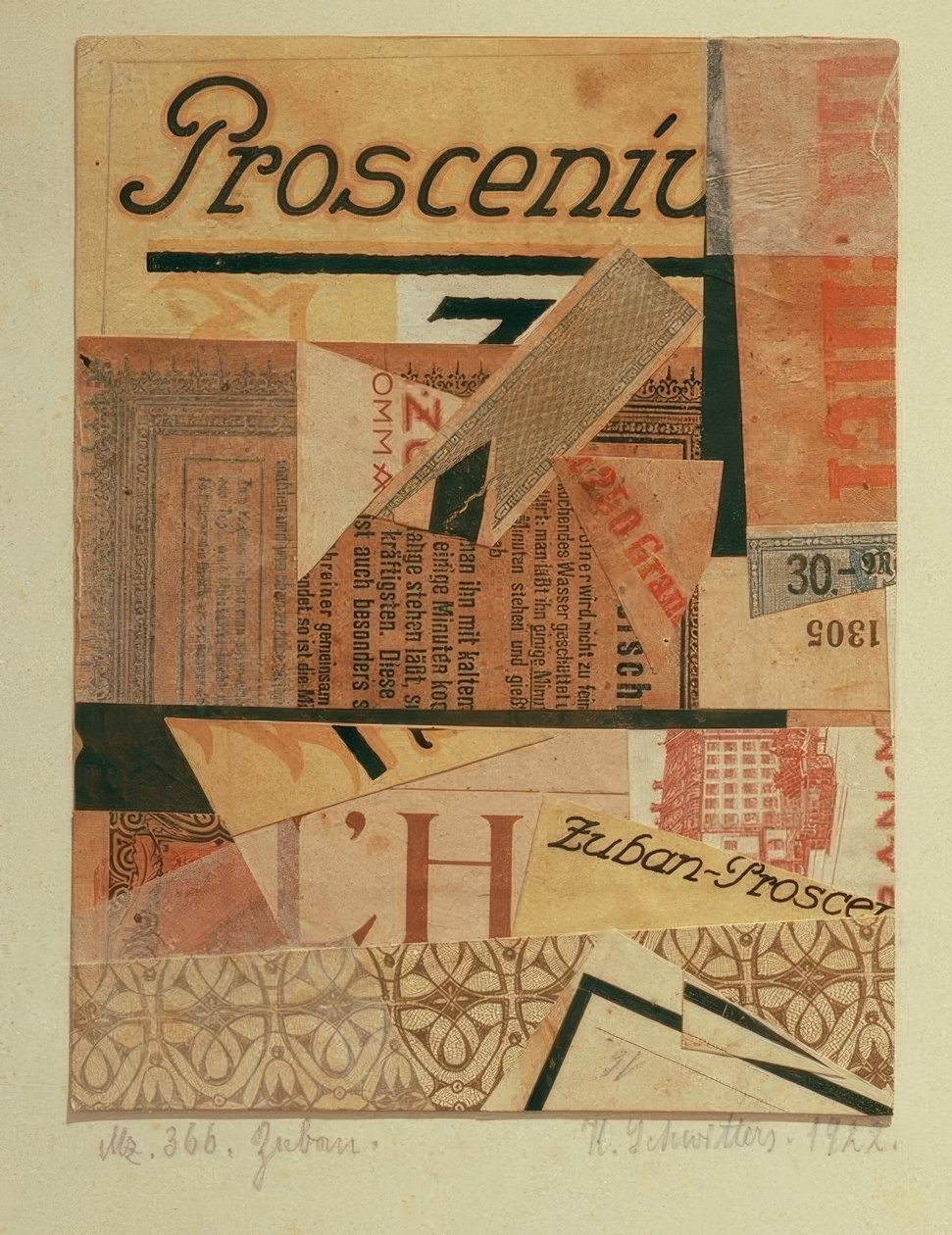 Zuban Merz 366 द्वारा कर्ट Schwitters