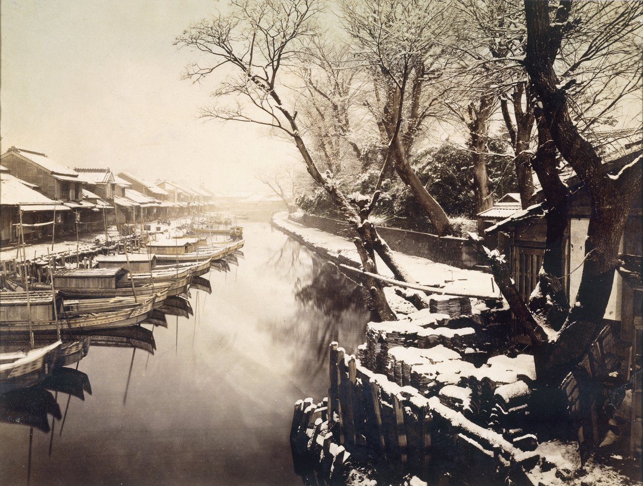 सान्या बोरी (विस्तार), c.1880 (मूल हाथ से रंग के साथ एल्बम प्रिंट) द्वारा कुसाकाबे किम्बी