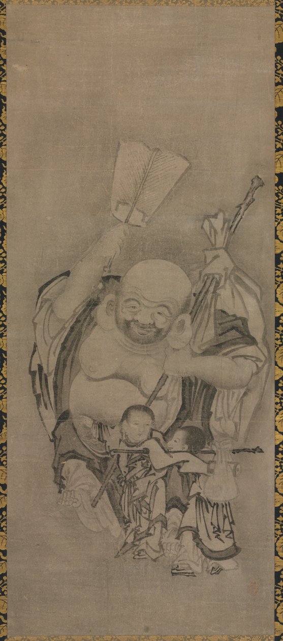 दाओवादी अमर के साथ होटी: होटी, सी। 1575-1600। द्वारा क्यूसेकी टोमोनोबु